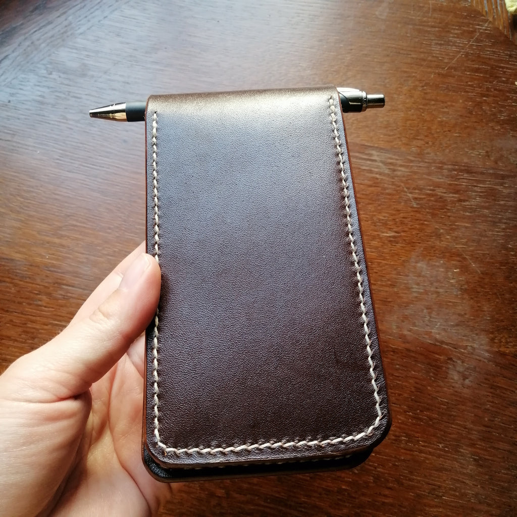 Leather Notepad Cover 'The Scribbler'