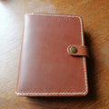 A6 notebook with snap closure