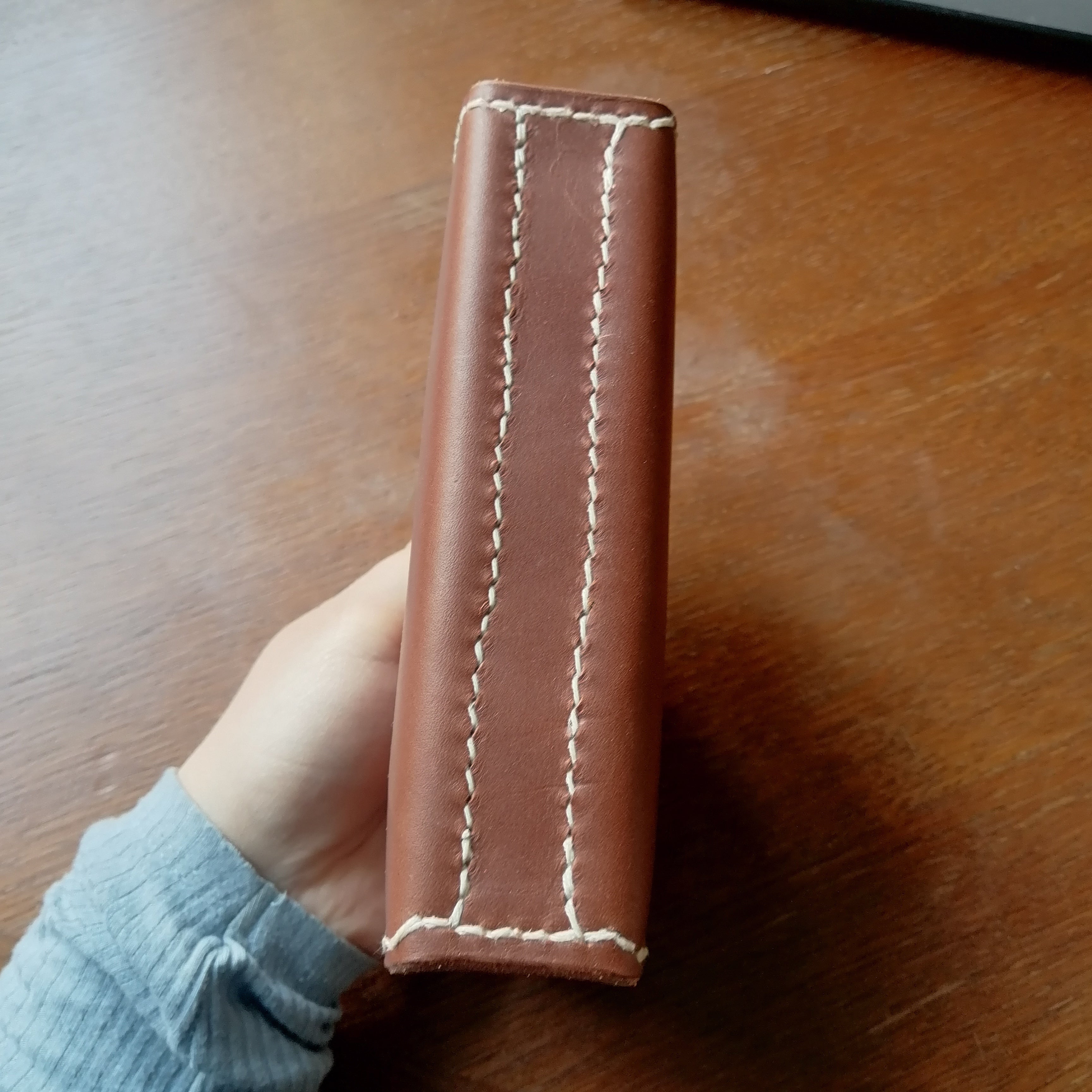 A6 notebook with snap closure